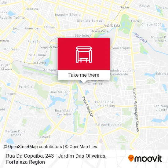 Rua Da Copaiba, 243 - Jardim Das Oliveiras map