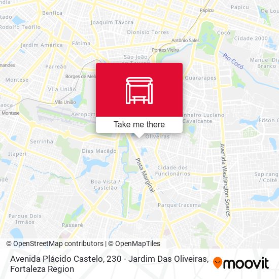 Avenida Plácido Castelo, 230 - Jardim Das Oliveiras map