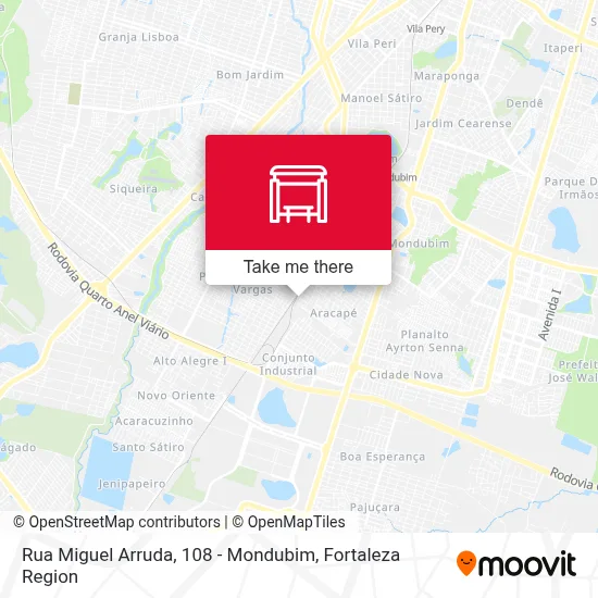 Rua Miguel Arruda, 108 - Mondubim map