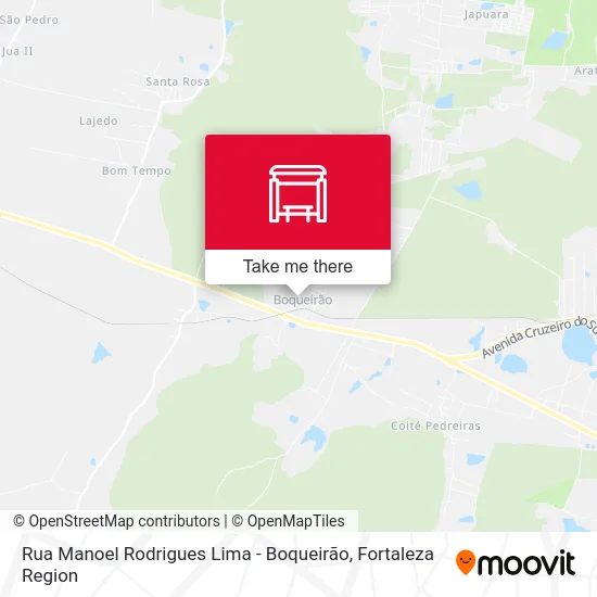 Rua Manoel Rodrigues Lima - Boqueirão map