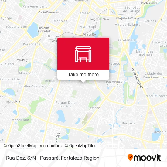 Rua Dez, S/N - Passaré map