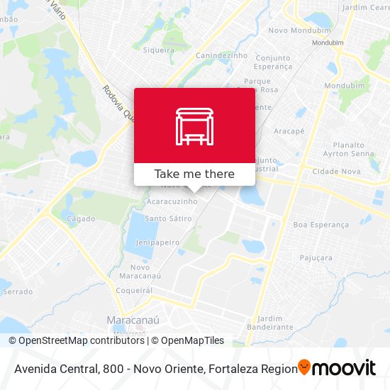Avenida Central, 800 - Novo Oriente map