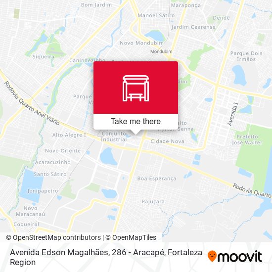Avenida Edson Magalhães, 286 - Aracapé map
