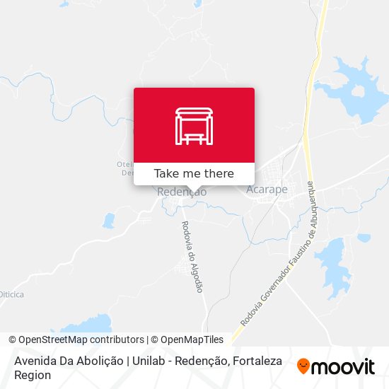 Avenida Da Abolição | Unilab - Redenção map