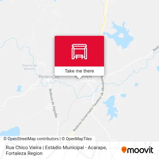 Rua Chico Vieira | Estádio Municipal - Acarape map