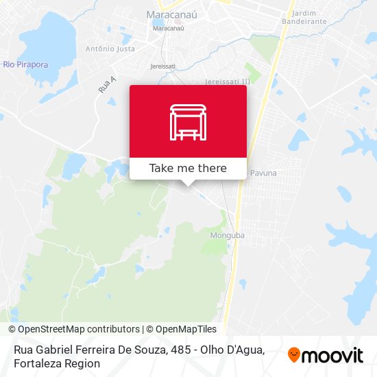 Rua Gabriel Ferreira De Souza, 485 - Olho D'Agua map