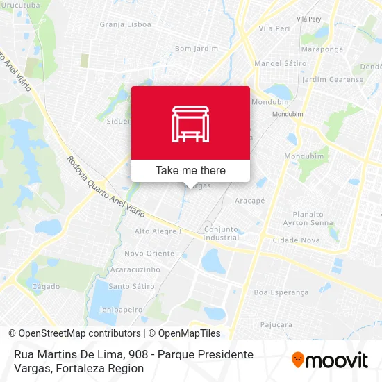 Rua Martins De Lima, 908 - Parque Presidente Vargas map