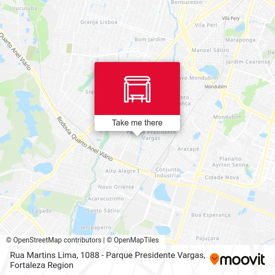 Rua Martins Lima, 1088 - Parque Presidente Vargas map