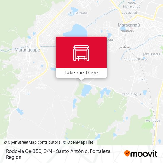 Rodovia Ce-350, S / N - Santo Antônio map