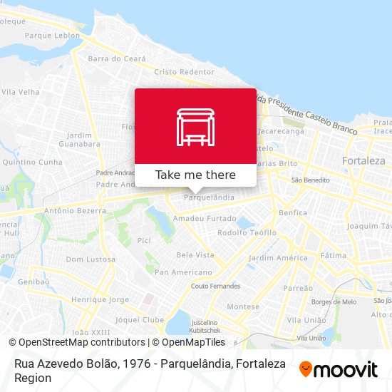 Rua Azevedo Bolão, 1976 - Parquelândia map