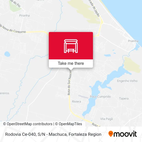 Rodovia Ce-040, S/N - Machuca map