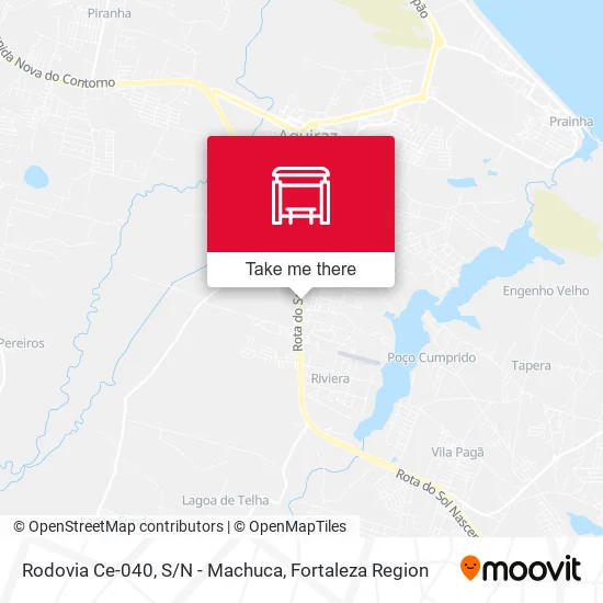 Rodovia Ce-040, S/N - Machuca map