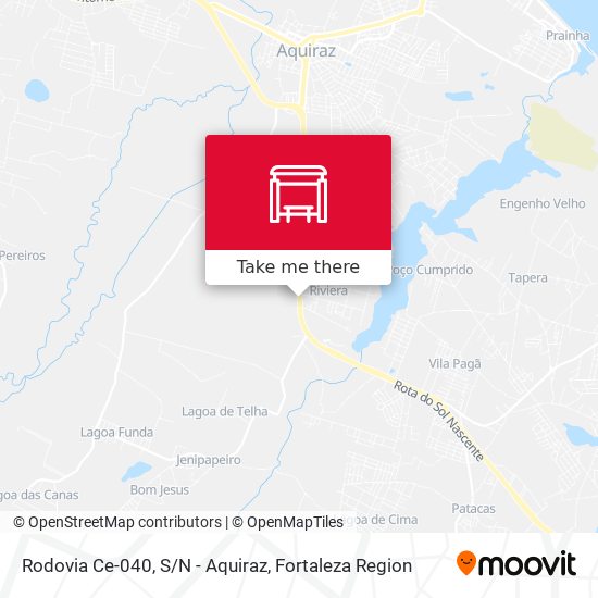 Rodovia Ce-040, S/N - Aquiraz map