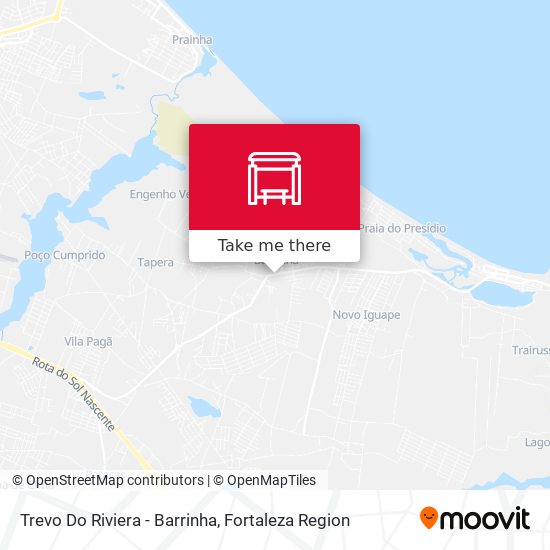 Trevo Do Riviera - Barrinha map