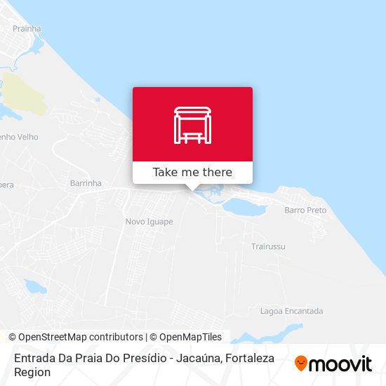 Mapa Entrada Da Praia Do Presídio - Jacaúna