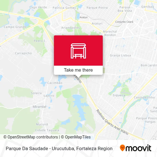 Parque Da Saudade - Urucutuba map