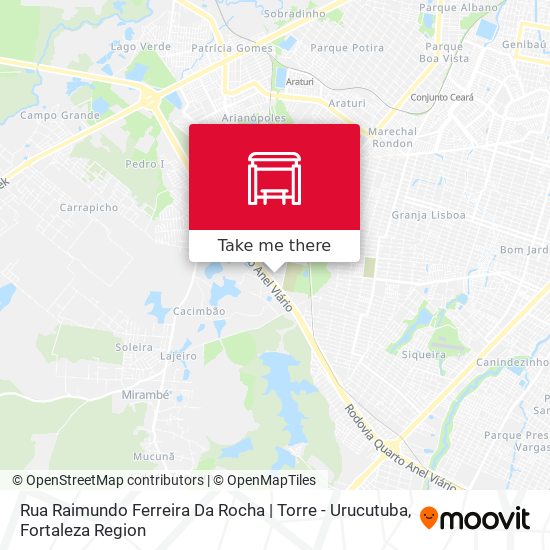 Rua Raimundo Ferreira Da Rocha | Torre - Urucutuba map