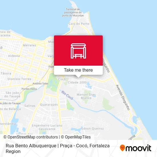 Rua Bento Albuquerque | Praça - Cocó map