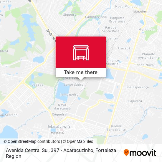 Avenida Central Sul, 397 - Acaracuzinho map