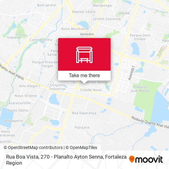 Rua Boa Vista, 270 - Planalto Ayton Senna map