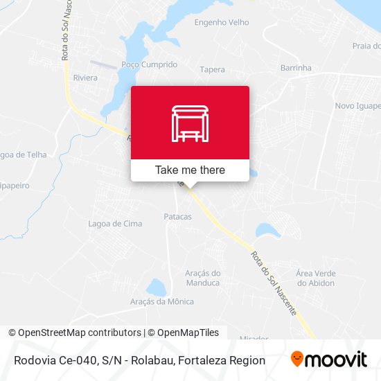 Rodovia Ce-040, S/N - Rolabau map