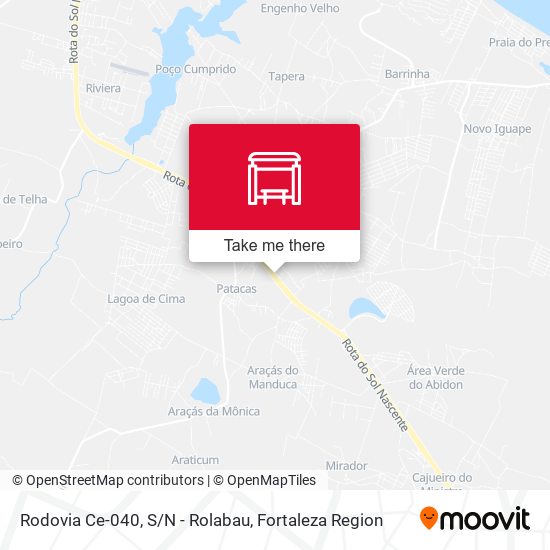 Rodovia Ce-040, S/N - Rolabau map