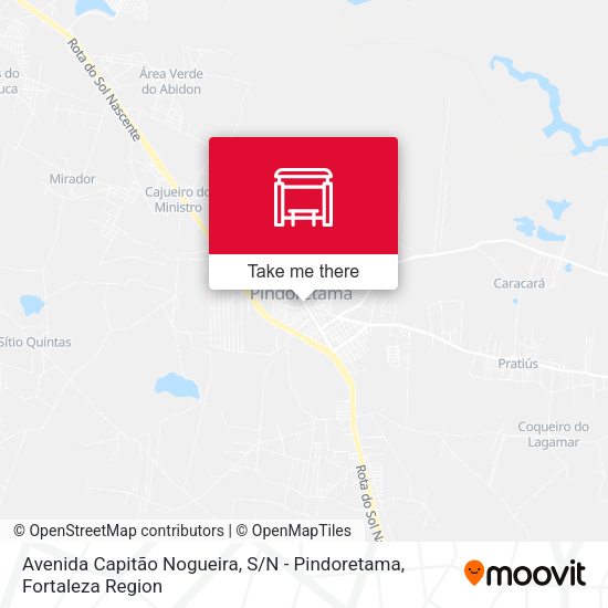 Avenida Capitão Nogueira, S / N - Pindoretama map
