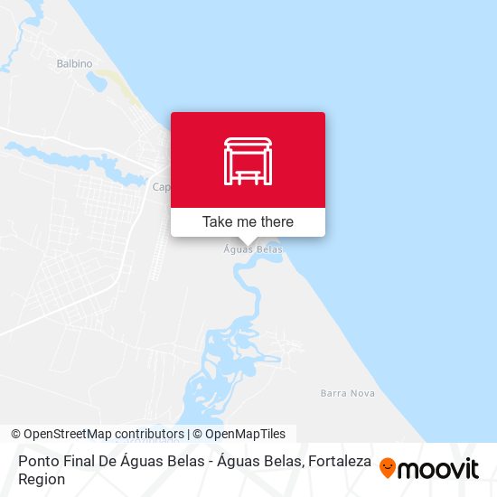 Ponto Final De Águas Belas - Águas Belas map