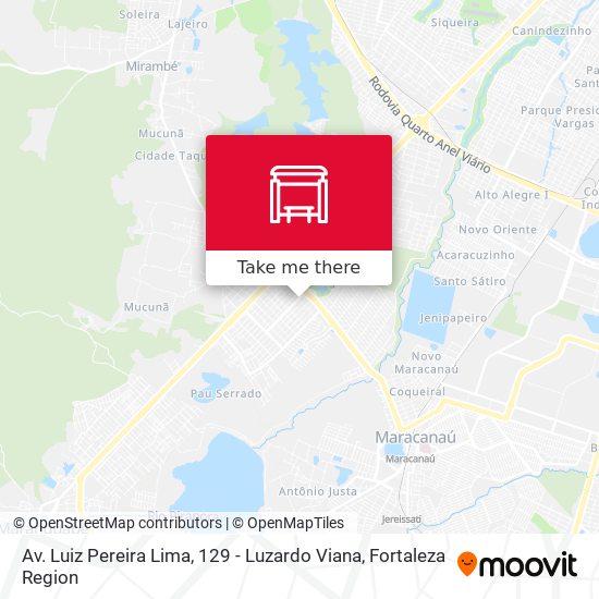 Mapa Av. Luiz Pereira Lima, 129 - Luzardo Viana