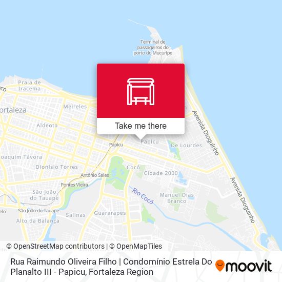Rua Raimundo Oliveira Filho | Condomínio Estrela Do Planalto III - Papicu map