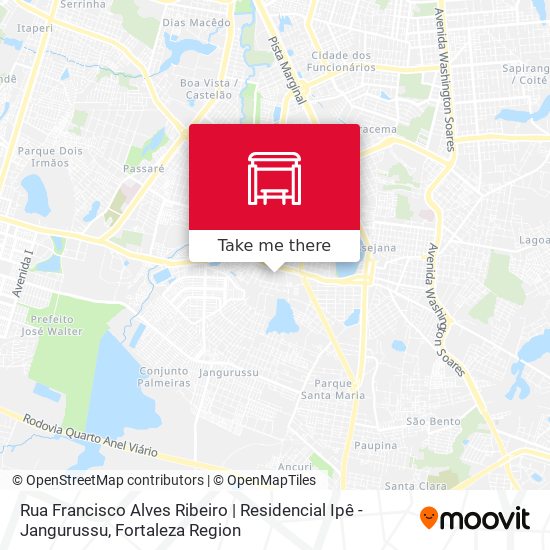 Rua Francisco Alves Ribeiro | Residencial Ipê - Jangurussu map