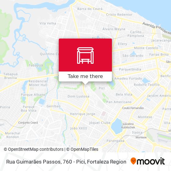 Rua Guimarães Passos, 760 - Pici map