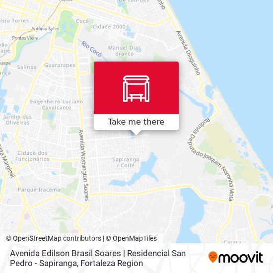 Avenida Edilson Brasil Soares | Residencial San Pedro - Sapiranga map