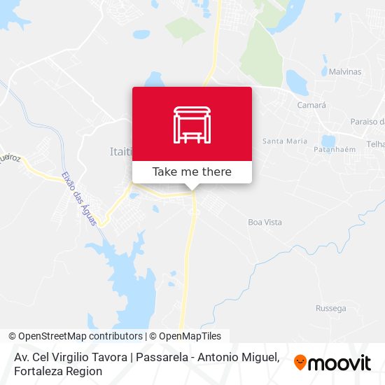 Av. Cel Virgilio Tavora | Passarela - Antonio Miguel map