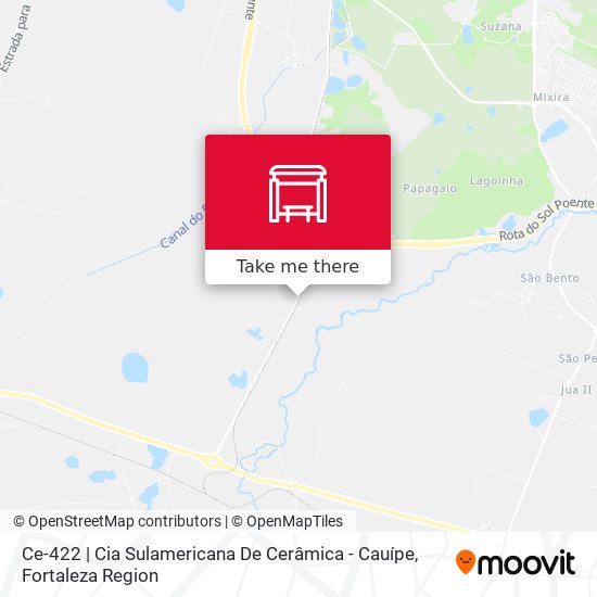Ce-422 | Cia Sulamericana De Cerâmica - Cauípe map