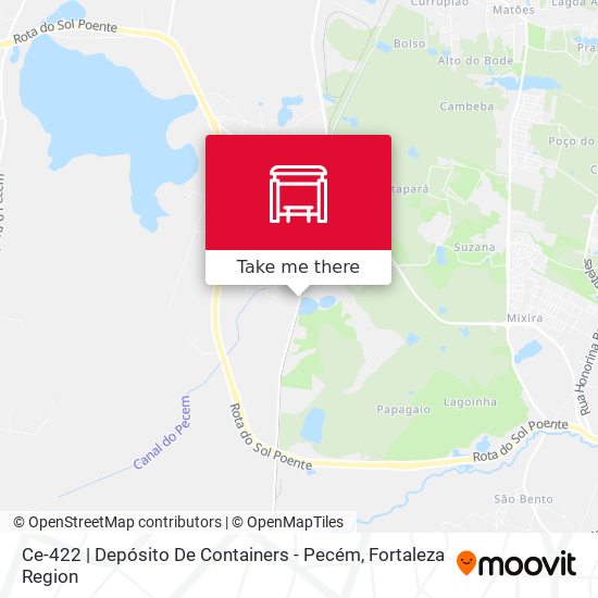 Ce-422 | Depósito De Containers - Pecém map
