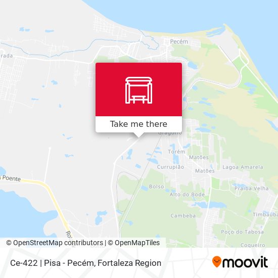 Ce-422 | Pisa - Pecém map