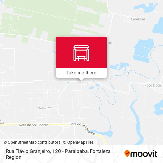Rua Flávio Granjeiro, 120 - Paraipaba map