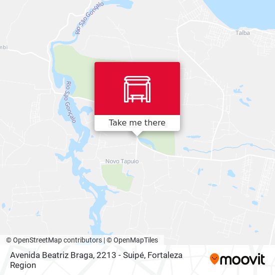 Mapa Avenida Beatriz Braga, 2213 - Suipé