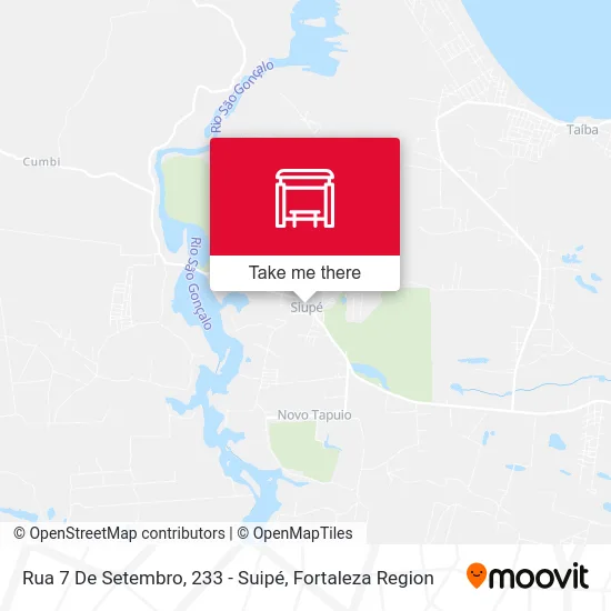 Rua 7 De Setembro, 233 - Suipé map
