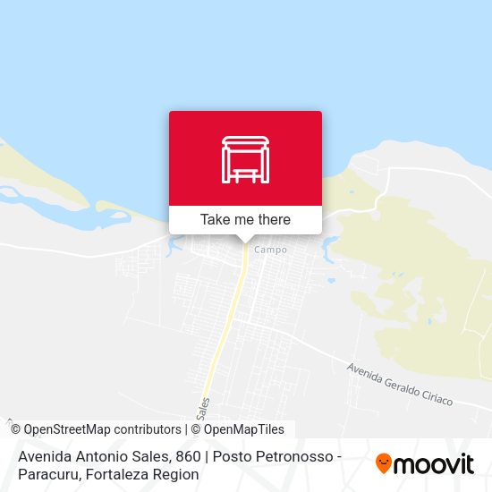Avenida Antonio Sales, 860 | Posto Petronosso - Paracuru map