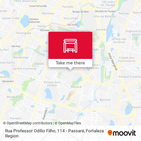 Rua Professor Odílio Filho, 114 - Passaré map