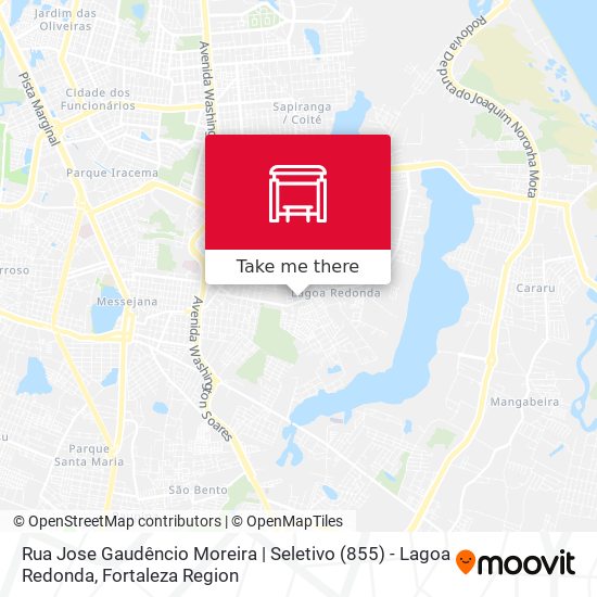 Mapa Rua Jose Gaudêncio Moreira | Seletivo (855) - Lagoa Redonda