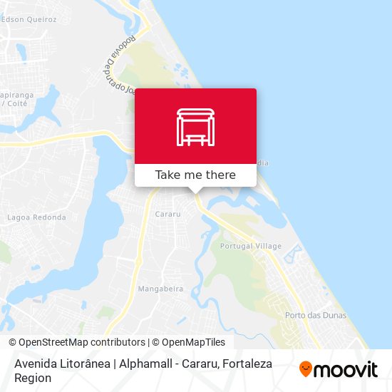 Avenida Litorânea | Alphamall - Cararu map
