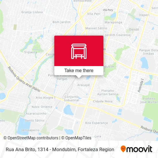 Rua Ana Brito, 1314 - Mondubim map