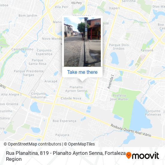 Rua Planaltina, 819 - Planalto Ayrton Senna map