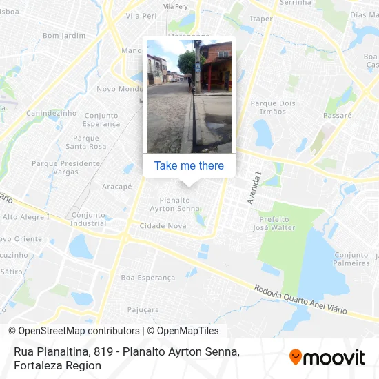 Rua Planaltina, 819 - Planalto Ayrton Senna map
