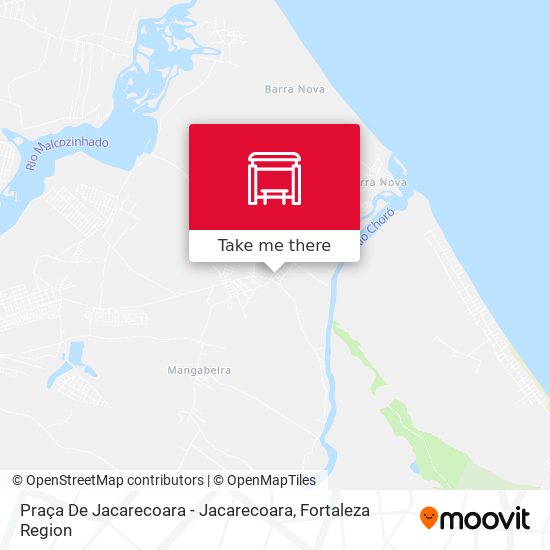 Praça De Jacarecoara - Jacarecoara map