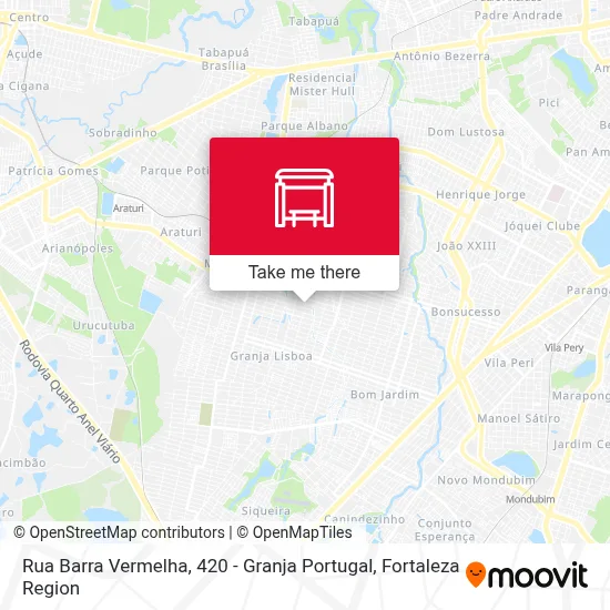 Rua Barra Vermelha, 420 - Granja Portugal map