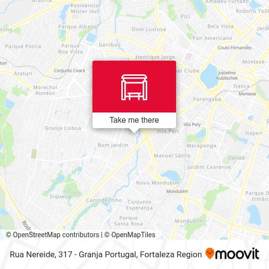 Rua Nereide, 317 - Granja Portugal map